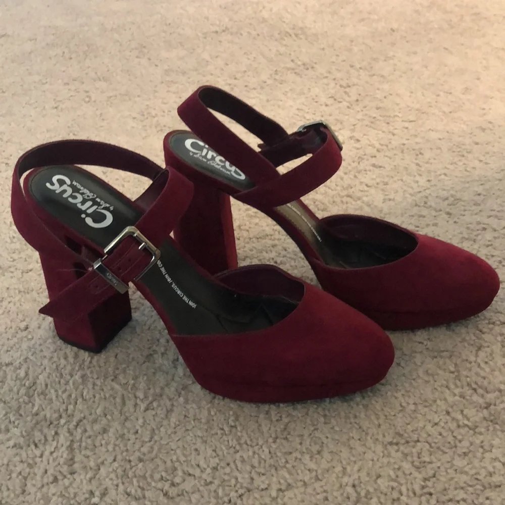 NWOT 3 1/2” Maroon Heels Circus By Sam Edelman - Picture 4 of 5